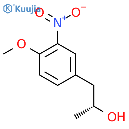 (2R)-1-(4-methoxy-3-nitrophenyl)propan-2-ol structure
