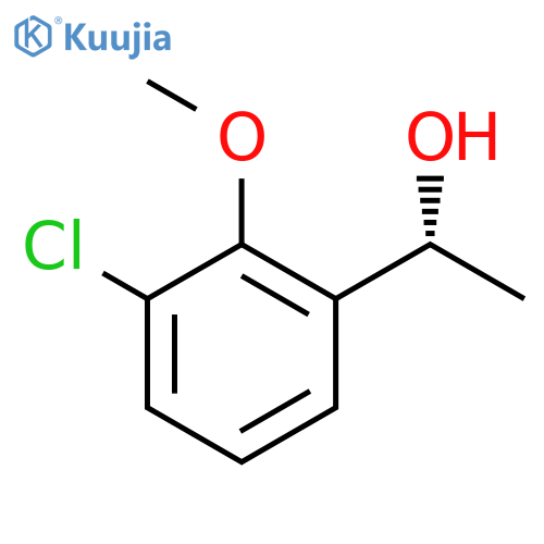 (1R)-1-(3-chloro-2-methoxyphenyl)ethan-1-ol structure