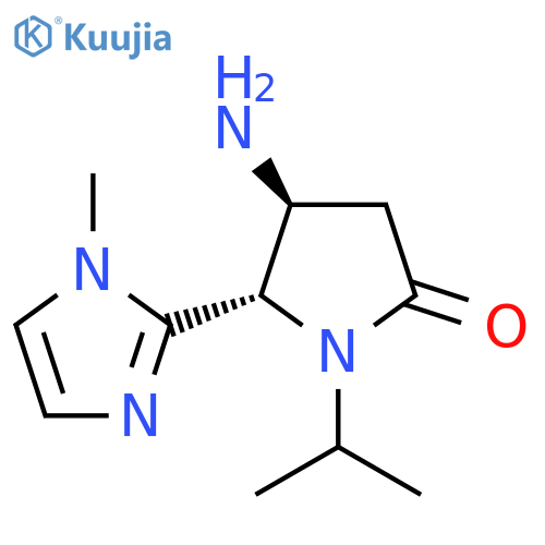 4-amino-5-(1-methyl-1H-imidazol-2-yl)-1-(propan-2-yl)pyrrolidin-2-one structure