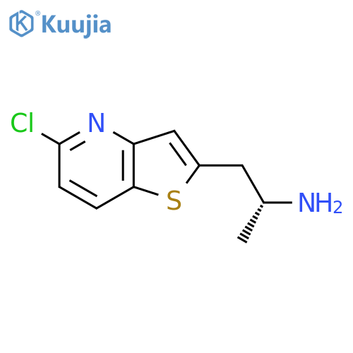 (2R)-1-{5-chlorothieno3,2-bpyridin-2-yl}propan-2-amine structure