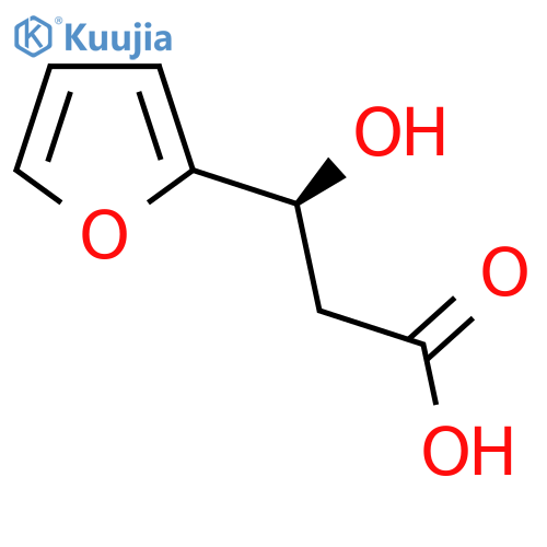 (3S)-3-(furan-2-yl)-3-hydroxypropanoic acid structure