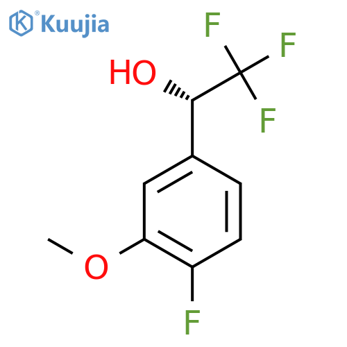 (1S)-2,2,2-trifluoro-1-(4-fluoro-3-methoxyphenyl)ethan-1-ol structure