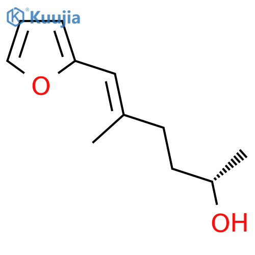 (2S)-6-(furan-2-yl)-5-methylhex-5-en-2-ol structure