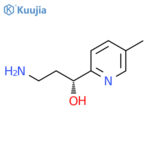 (1R)-3-amino-1-(5-methylpyridin-2-yl)propan-1-ol structure