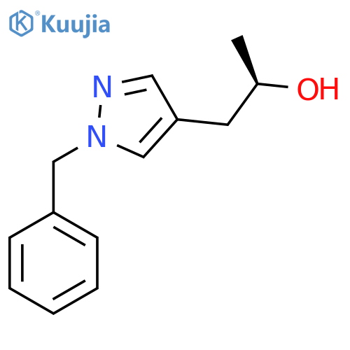 (2R)-1-(1-benzyl-1H-pyrazol-4-yl)propan-2-ol structure