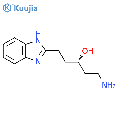 (3S)-1-amino-5-(1H-1,3-benzodiazol-2-yl)pentan-3-ol structure