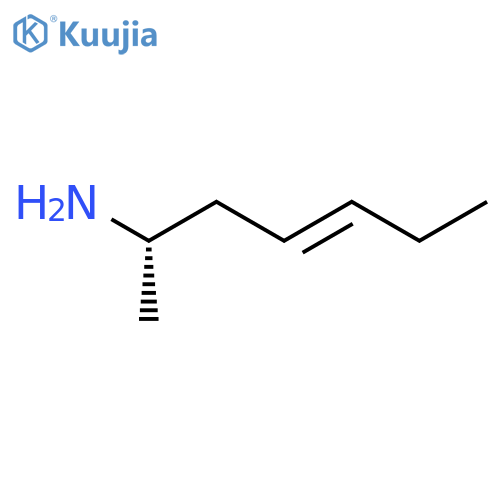 (2S)-hept-4-en-2-amine structure