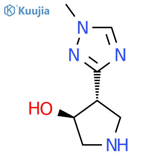 rac-(3R,4R)-4-(1-methyl-1H-1,2,4-triazol-3-yl)pyrrolidin-3-ol structure