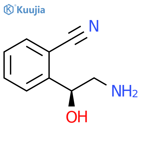 2-(1S)-2-amino-1-hydroxyethylbenzonitrile structure