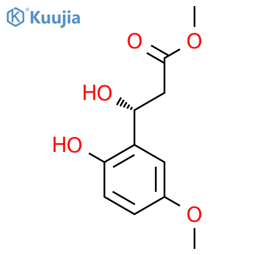 methyl (3R)-3-hydroxy-3-(2-hydroxy-5-methoxyphenyl)propanoate structure