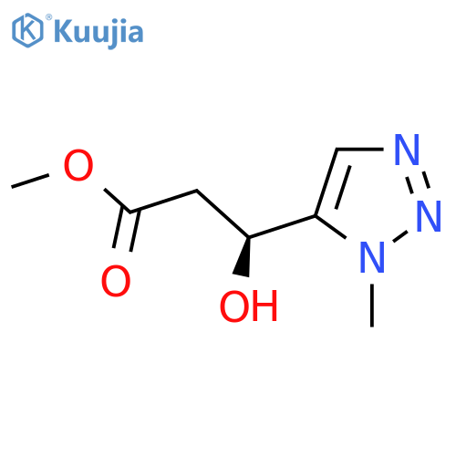 methyl (3S)-3-hydroxy-3-(1-methyl-1H-1,2,3-triazol-5-yl)propanoate structure