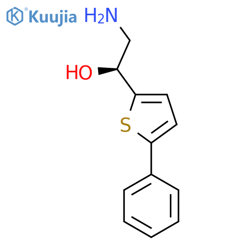 (1S)-2-amino-1-(5-phenylthiophen-2-yl)ethan-1-ol structure