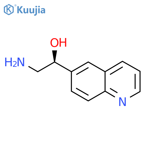 (1S)-2-amino-1-(quinolin-6-yl)ethan-1-ol structure