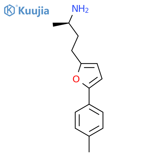 (2R)-4-5-(4-methylphenyl)furan-2-ylbutan-2-amine structure