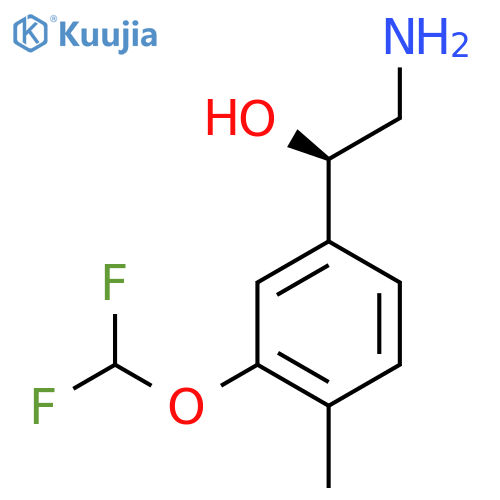 (1R)-2-amino-1-3-(difluoromethoxy)-4-methylphenylethan-1-ol structure