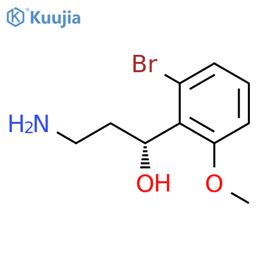 (1R)-3-amino-1-(2-bromo-6-methoxyphenyl)propan-1-ol structure