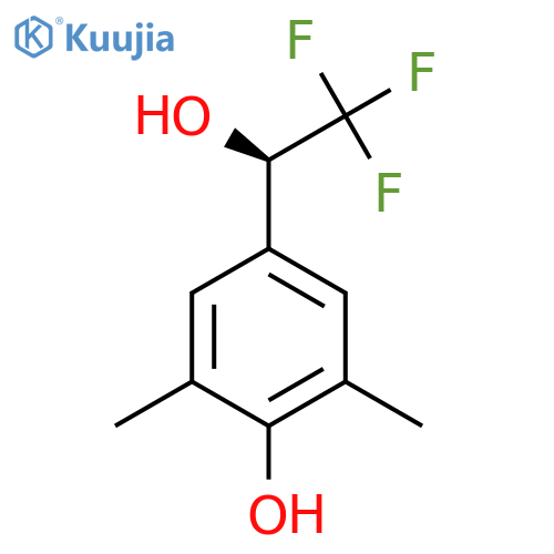 2,6-dimethyl-4-(1R)-2,2,2-trifluoro-1-hydroxyethylphenol structure