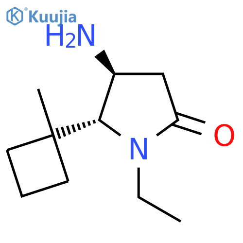 4-Amino-1-ethyl-5-(1-methylcyclobutyl)pyrrolidin-2-one structure