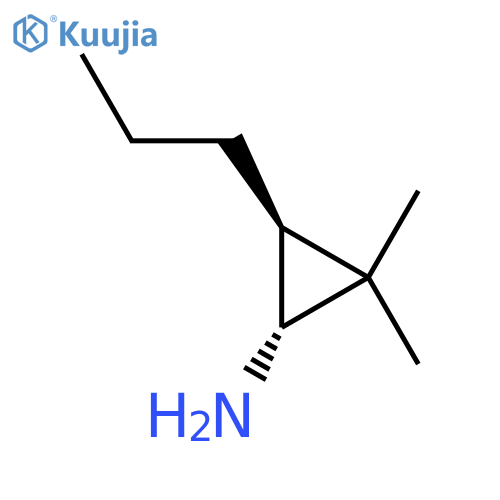 rac-(1R,3S)-2,2-dimethyl-3-propylcyclopropan-1-amine structure