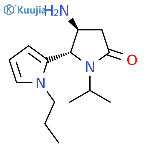 4-amino-1-(propan-2-yl)-5-(1-propyl-1H-pyrrol-2-yl)pyrrolidin-2-one structure