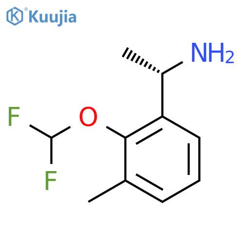 (1S)-1-2-(difluoromethoxy)-3-methylphenylethan-1-amine structure