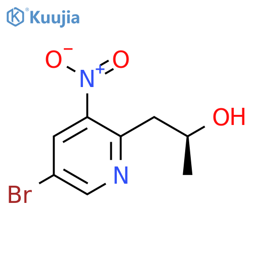 (2S)-1-(5-bromo-3-nitropyridin-2-yl)propan-2-ol structure