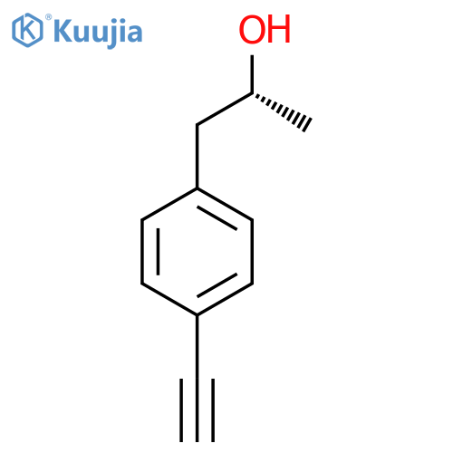 (2R)-1-(4-ethynylphenyl)propan-2-ol structure