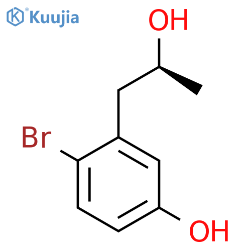 4-bromo-3-(2S)-2-hydroxypropylphenol structure