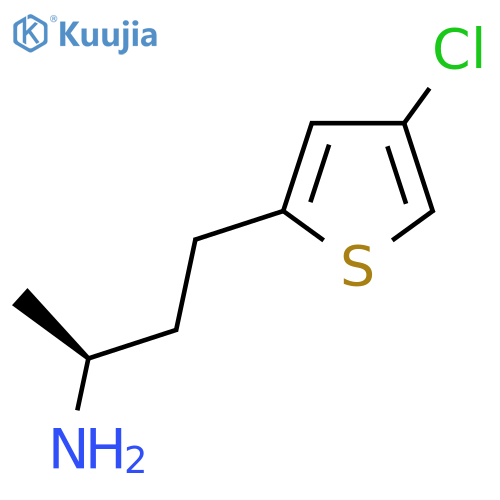 (2S)-4-(4-chlorothiophen-2-yl)butan-2-amine structure