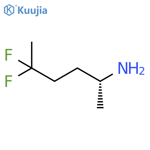 (2R)-5,5-difluorohexan-2-amine structure