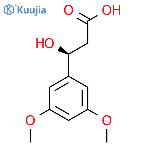 (3S)-3-(3,5-dimethoxyphenyl)-3-hydroxypropanoic acid structure