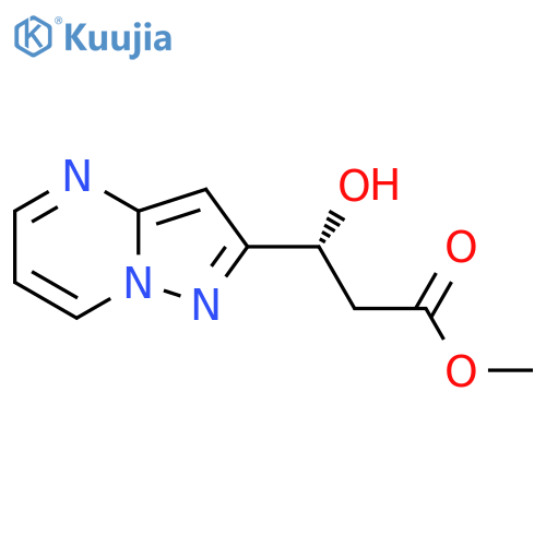 methyl (3R)-3-hydroxy-3-{pyrazolo1,5-apyrimidin-2-yl}propanoate structure
