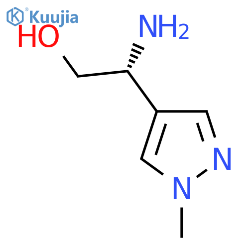 (2R)-2-amino-2-(1-methyl-1H-pyrazol-4-yl)ethan-1-ol structure
