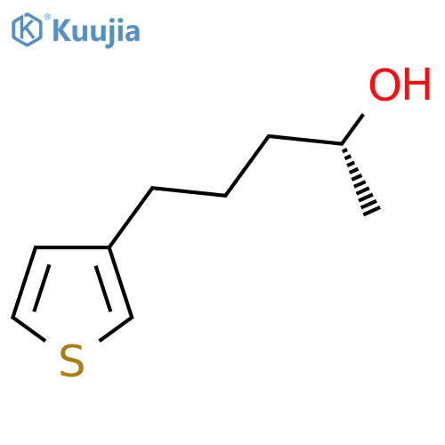 (2R)-5-(thiophen-3-yl)pentan-2-ol structure