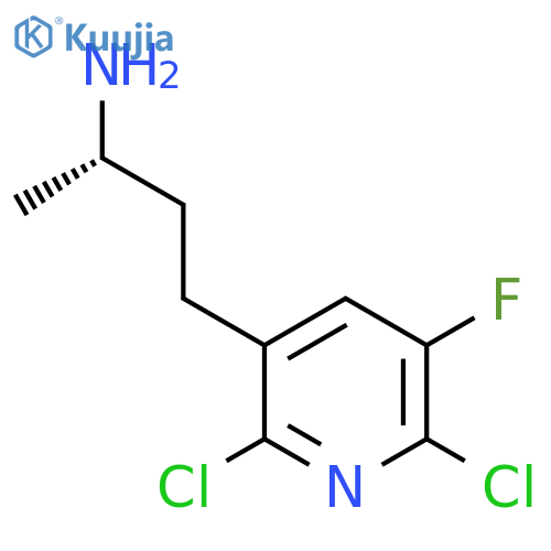 (2S)-4-(2,6-dichloro-5-fluoropyridin-3-yl)butan-2-amine structure