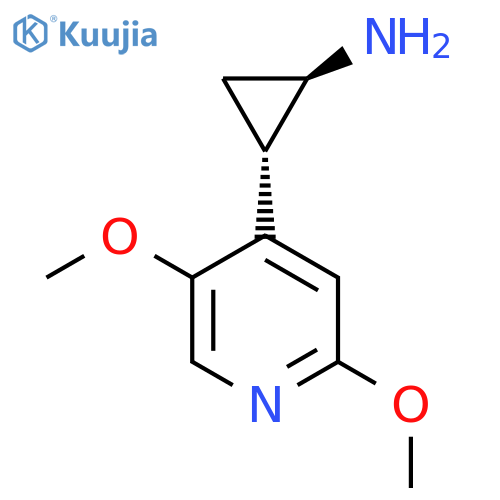 rac-(1R,2S)-2-(2,5-dimethoxypyridin-4-yl)cyclopropan-1-amine structure