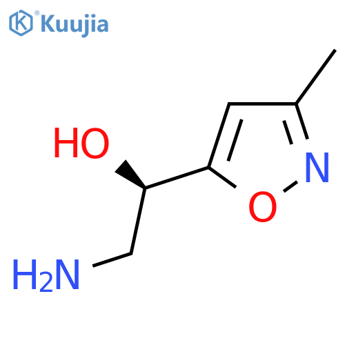 (1R)-2-amino-1-(3-methyl-1,2-oxazol-5-yl)ethan-1-ol structure