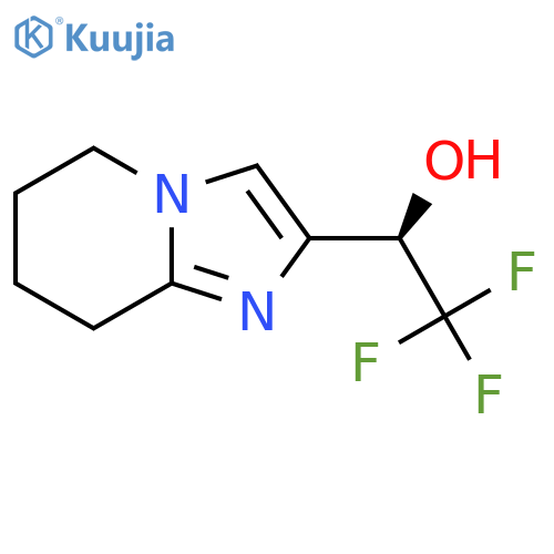 (1R)-2,2,2-trifluoro-1-{5H,6H,7H,8H-imidazo1,2-apyridin-2-yl}ethan-1-ol structure