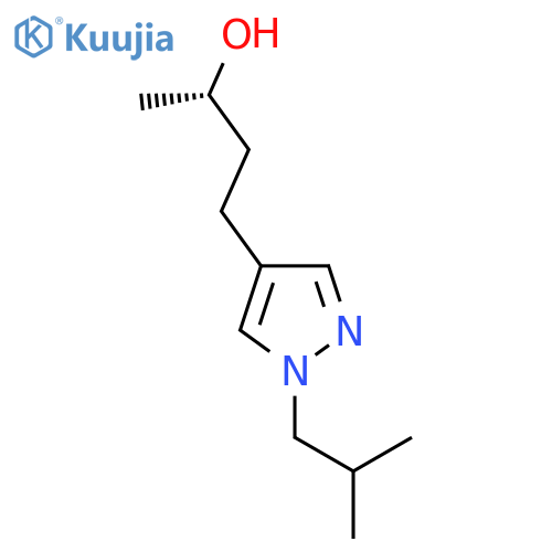 (2S)-4-1-(2-methylpropyl)-1H-pyrazol-4-ylbutan-2-ol structure
