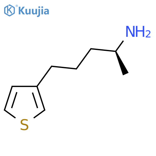 (2S)-5-(thiophen-3-yl)pentan-2-amine structure
