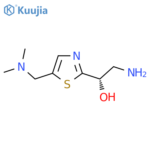 (1S)-2-amino-1-{5-(dimethylamino)methyl-1,3-thiazol-2-yl}ethan-1-ol structure