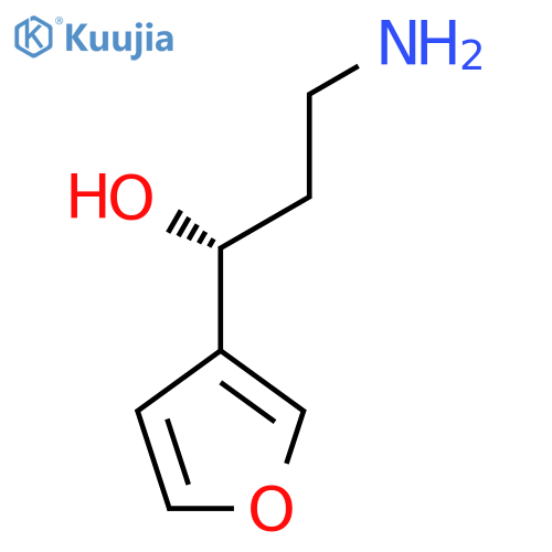 (1R)-3-amino-1-(furan-3-yl)propan-1-ol structure