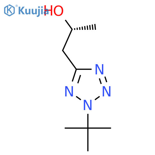 (2R)-1-(2-tert-butyl-2H-1,2,3,4-tetrazol-5-yl)propan-2-ol structure