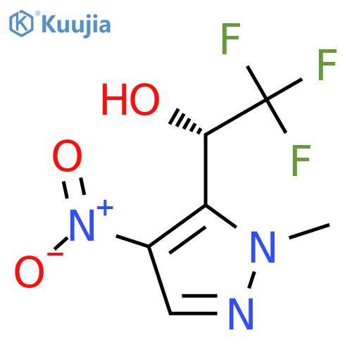 (1S)-2,2,2-trifluoro-1-(1-methyl-4-nitro-1H-pyrazol-5-yl)ethan-1-ol structure