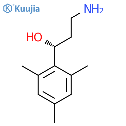 (1R)-3-amino-1-(2,4,6-trimethylphenyl)propan-1-ol structure