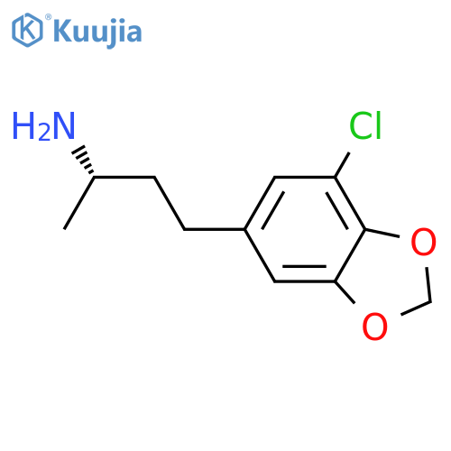(2S)-4-(7-chloro-1,3-dioxaindan-5-yl)butan-2-amine structure