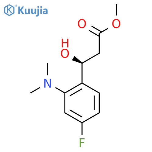 methyl (3S)-3-2-(dimethylamino)-4-fluorophenyl-3-hydroxypropanoate structure