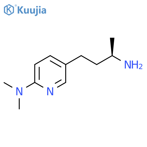 5-(3R)-3-aminobutyl-N,N-dimethylpyridin-2-amine structure