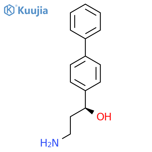 (1S)-3-amino-1-(4-phenylphenyl)propan-1-ol structure