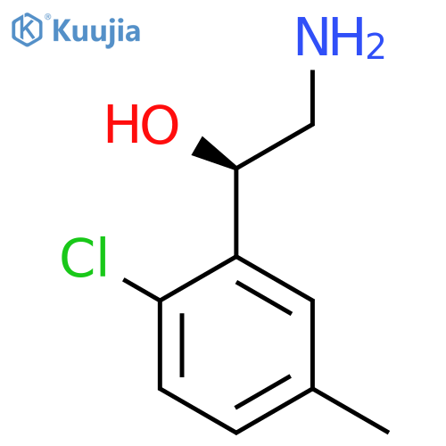 (1R)-2-amino-1-(2-chloro-5-methylphenyl)ethan-1-ol structure